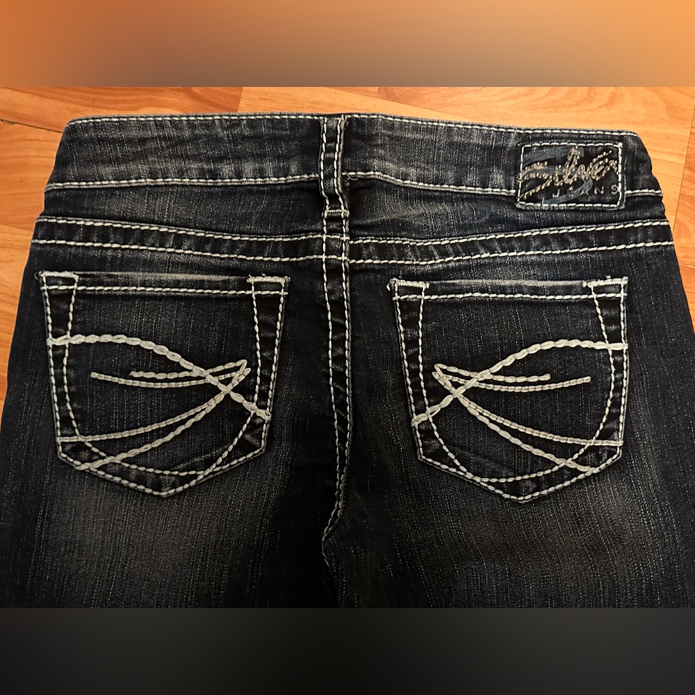 EUC silver Aiko bootcut jeans size 27 - Picture 4 of 6